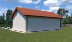 Projekt garażu Planujdom GŻ46 - parterowy dom o powierzchni 64,48 m², dach dwuspadowy - ujęcie 3