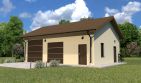 Projekt garażu Planujdom GŻ63 - parterowy dom o powierzchni 77,23 m², dach dwuspadowy, koszt budowy 177 629 zł - ujęcie frontu