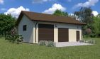 Projekt garażu Planujdom GŻ63 - parterowy dom o powierzchni 77,23 m², dach dwuspadowy - ujęcie 2