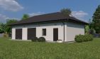 Projekt garażu Planujdom GŻ64 - parterowy dom o powierzchni 104,76 m², dach kopertowy, koszt budowy 230 472 zł - ujęcie frontu