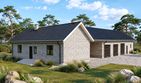 Projekt budynku gospodarczego Planujdom G02 - parterowy dom o powierzchni 239,78 m², dach wielospadowy - ujęcie 2