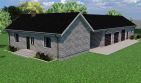 Projekt budynku gospodarczego Planujdom G02 - parterowy dom o powierzchni 239,78 m², dach wielospadowy - ujęcie 3