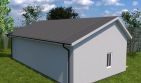 Projekt budynku gospodarczego Planujdom G03 - parterowy dom o powierzchni 96,46 m², dach dwuspadowy - ujęcie 2