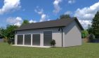 Projekt budynku gospodarczego Planujdom G03 ver1 - parterowy dom o powierzchni 96,46 m², dach dwuspadowy - ujęcie 2