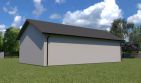 Projekt budynku gospodarczego Planujdom G03 ver1 - parterowy dom o powierzchni 96,46 m², dach dwuspadowy - ujęcie 3