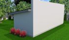 Projekt budynku gospodarczego Planujdom G05 - parterowy dom o powierzchni 59,10 m², dach jednospadowy - ujęcie 3