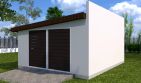 Projekt budynku gospodarczego Planujdom G06 - parterowy dom o powierzchni 20,18 m², dach jednospadowy - ujęcie 4