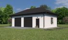 Projekt budynku gospodarczego Planujdom G49 - parterowy dom o powierzchni 71,54 m², dach kopertowy - ujęcie 2