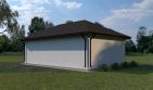 Projekt budynku gospodarczego Planujdom G49 - parterowy dom o powierzchni 71,54 m², dach kopertowy - ujęcie 4