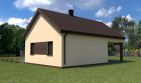 Projekt budynku gospodarczego Planujdom G52 - parterowy dom o powierzchni 56,50 m², dach dwuspadowy - ujęcie 3