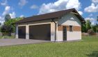 Projekt budynku gospodarczego Planujdom G56 - parterowy dom o powierzchni 65,88 m², dach dwuspadowy - ujęcie 2