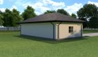 Projekt budynku gospodarczego Planujdom GŻ11 - parterowy dom o powierzchni 135,23 m², dach wielospadowy - ujęcie 4