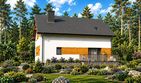 Projekt domu Planujdom 001 - parterowy z poddaszem dom o powierzchni 168,50 m², dach dwuspadowy - ujęcie 4
