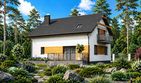 Projekt domu Planujdom 001 - parterowy z poddaszem dom o powierzchni 168,50 m², dach dwuspadowy - ujęcie 5
