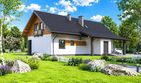 Projekt domu Planujdom 005 - parterowy z poddaszem dom o powierzchni 256,93 m², dach wielospadowy - ujęcie 5