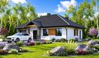 Projekt domu Planujdom 010 - parterowy dom o powierzchni 118,90 m², dach kopertowy - ujęcie 2