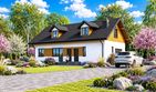 Projekt domu Planujdom 016 - parterowy dom o powierzchni 60,05 m², dach dwuspadowy - ujęcie 2