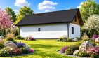 Projekt domu Planujdom 016 - parterowy dom o powierzchni 60,05 m², dach dwuspadowy - ujęcie 4
