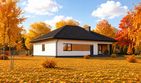 Projekt domu Planujdom 020 - parterowy dom o powierzchni 137,74 m², dach kopertowy - ujęcie 2