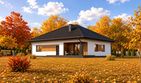 Projekt domu Planujdom 020 - parterowy dom o powierzchni 137,74 m², dach kopertowy - ujęcie 3