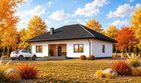 Projekt domu Planujdom 020 - parterowy dom o powierzchni 137,74 m², dach kopertowy - ujęcie 5