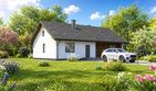 Projekt domu Planujdom 028 - parterowy dom o powierzchni 117,21 m², dach dwuspadowy - ujęcie 2
