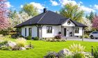 Projekt domu Planujdom 035 - parterowy dom o powierzchni 156,54 m², dach kopertowy - ujęcie 2