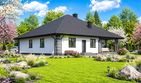 Projekt domu Planujdom 035 - parterowy dom o powierzchni 156,54 m², dach kopertowy - ujęcie 4