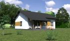 Projekt domu Planujdom 036 - parterowy dom o powierzchni 77,54 m², dach dwuspadowy - ujęcie 3