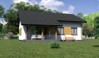 Projekt domu Planujdom 036 - parterowy dom o powierzchni 77,54 m², dach dwuspadowy - ujęcie 5