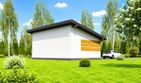Projekt domu letniskowego Planujdom 037 ABP1101 - parterowy dom o powierzchni 40,01 m², dach jednospadowy - ujęcie 5