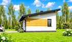 Projekt domu letniskowego Planujdom 037 ABP1101 - parterowy dom o powierzchni 40,01 m², dach jednospadowy - ujęcie 6