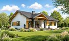 Projekt domu Planujdom 039 - parterowy dom o powierzchni 129,81 m², dach dwuspadowy - ujęcie 3