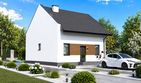 Projekt domu Planujdom 051 - parterowy z poddaszem dom o powierzchni 64,02 m², dach dwuspadowy - ujęcie 6