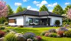 Projekt domu Planujdom 053 - parterowy dom o powierzchni 153,52 m², dach wielospadowy - ujęcie 3