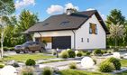 Projekt domu Planujdom 061 - parterowy z poddaszem dom o powierzchni 172,29 m², dach dwuspadowy - ujęcie 2