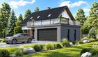 Projekt domu Planujdom 063 - parterowy z poddaszem dom o powierzchni 104,90 m², dach dwuspadowy - ujęcie 2