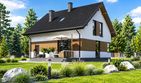 Projekt domu Planujdom 063 - parterowy z poddaszem dom o powierzchni 104,90 m², dach dwuspadowy - ujęcie 3
