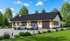 Projekt domu Planujdom 072 - parterowy dom o powierzchni 139,89 m², dach dwuspadowy - ujęcie 3