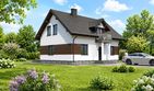 Projekt domu Planujdom 075 - parterowy z poddaszem dom o powierzchni 116,95 m², dach dwuspadowy - ujęcie 2