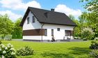 Projekt domu Planujdom 075 - parterowy z poddaszem dom o powierzchni 116,95 m², dach dwuspadowy - ujęcie 3