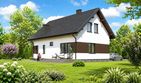 Projekt domu Planujdom 075 - parterowy z poddaszem dom o powierzchni 116,95 m², dach dwuspadowy - ujęcie 4