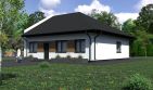 Projekt domu Planujdom 079 - parterowy dom o powierzchni 101,48 m², dach kopertowy, koszt budowy 289 000 zł - ujęcie frontu