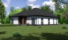 Projekt domu Planujdom 082 - parterowy dom o powierzchni 162,80 m², dach dwuspadowy - ujęcie 2