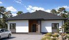 Projekt domu Planujdom 082 - parterowy dom o powierzchni 162,80 m², dach dwuspadowy - ujęcie 3