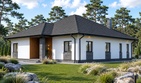 Projekt domu Planujdom 082 - parterowy dom o powierzchni 162,80 m², dach dwuspadowy - ujęcie 4