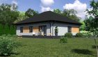 Projekt domu Planujdom 091 ver2 - parterowy dom o powierzchni 130,83 m², dach kopertowy - ujęcie 4