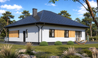 Projekt domu Planujdom 091 ver2 - parterowy dom o powierzchni 130,83 m², dach kopertowy - ujęcie 5