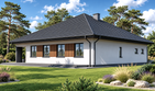 Projekt domu Planujdom 102 - parterowy dom o powierzchni 183,03 m², dach kopertowy - ujęcie 3