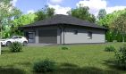 Projekt domu Planujdom 105 - parterowy dom o powierzchni 134,27 m², dach kopertowy - ujęcie 2